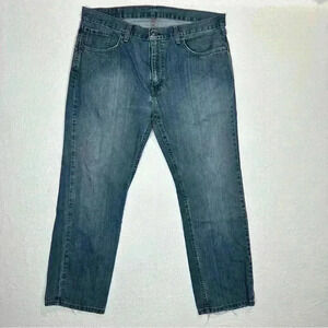 Levi's 559 Jeans Men‎ 34 (36x30) Relaxed Straight Bottom Distressed Blue Denim